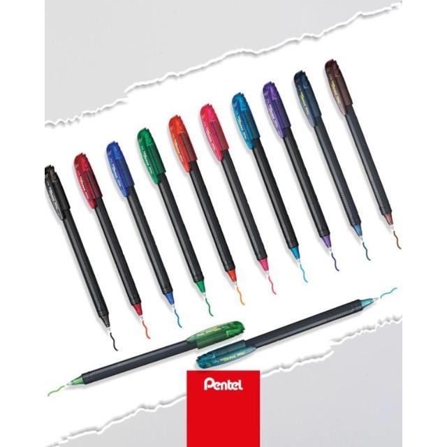 Bút Ký Mực Gel Nhật Bản Pentel Energel BL417 Ngòi 0.7mm 12 Màu Mực