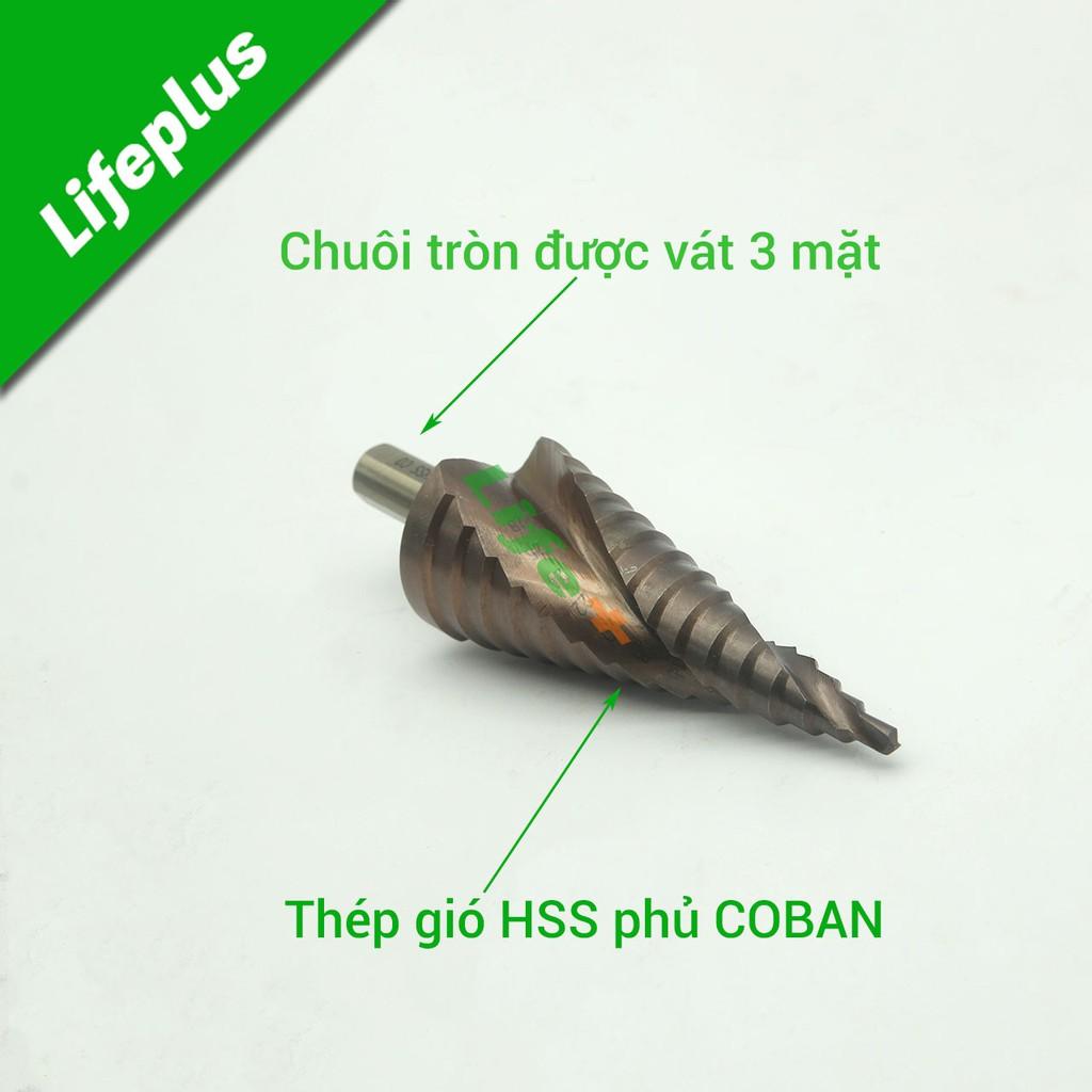 Mũi khoan bước xoắn thép gió M35 chuôi tròn vát phủ Coban