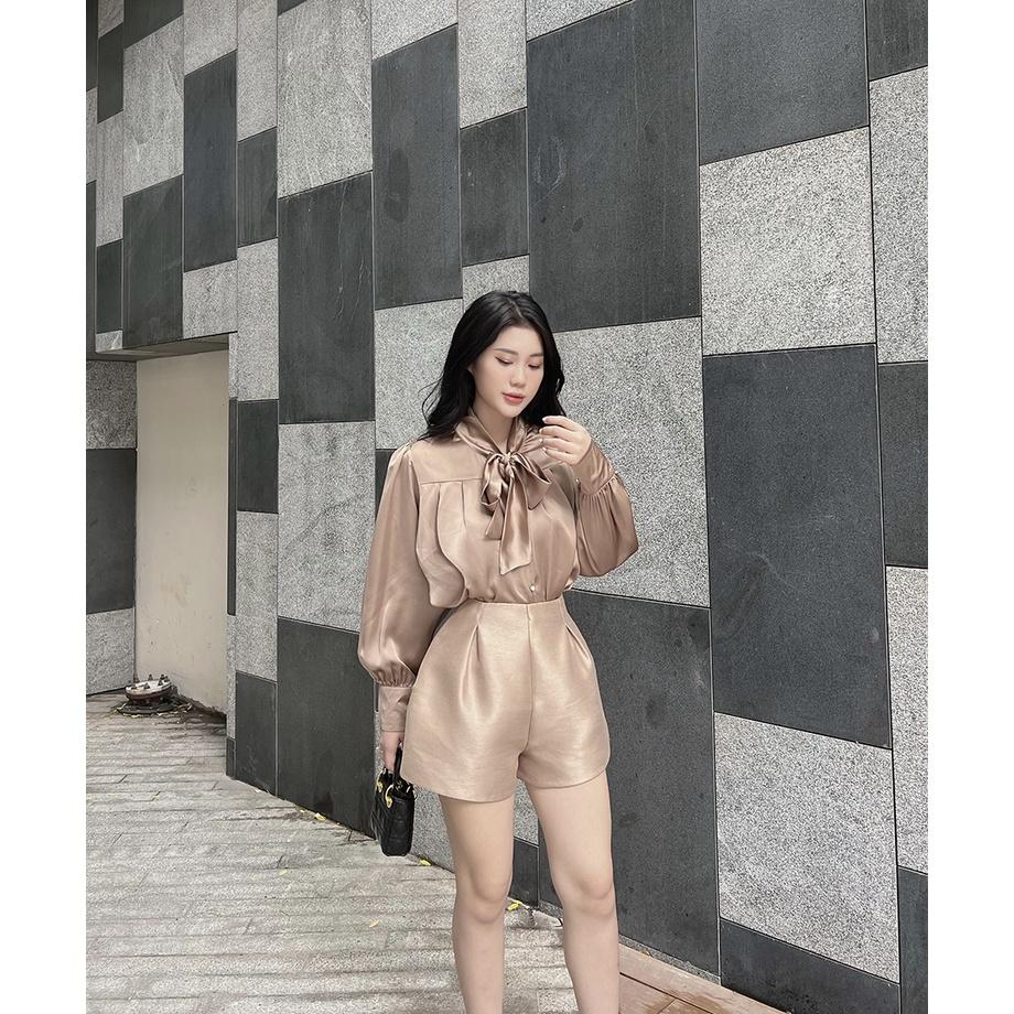 BBSTORE'S Áo Sơ Mi Công Sở Cột Nơ Cổ Cực Xinh -A1104
