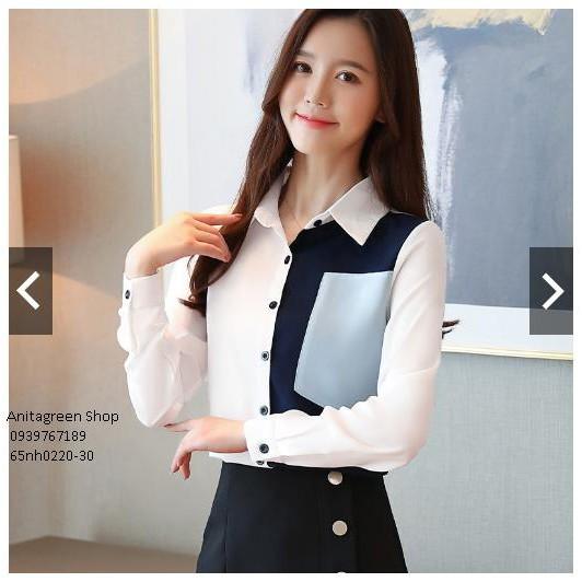 65nh0220-ÁO SƠ MI NỮ TAY DÀI s-6xl