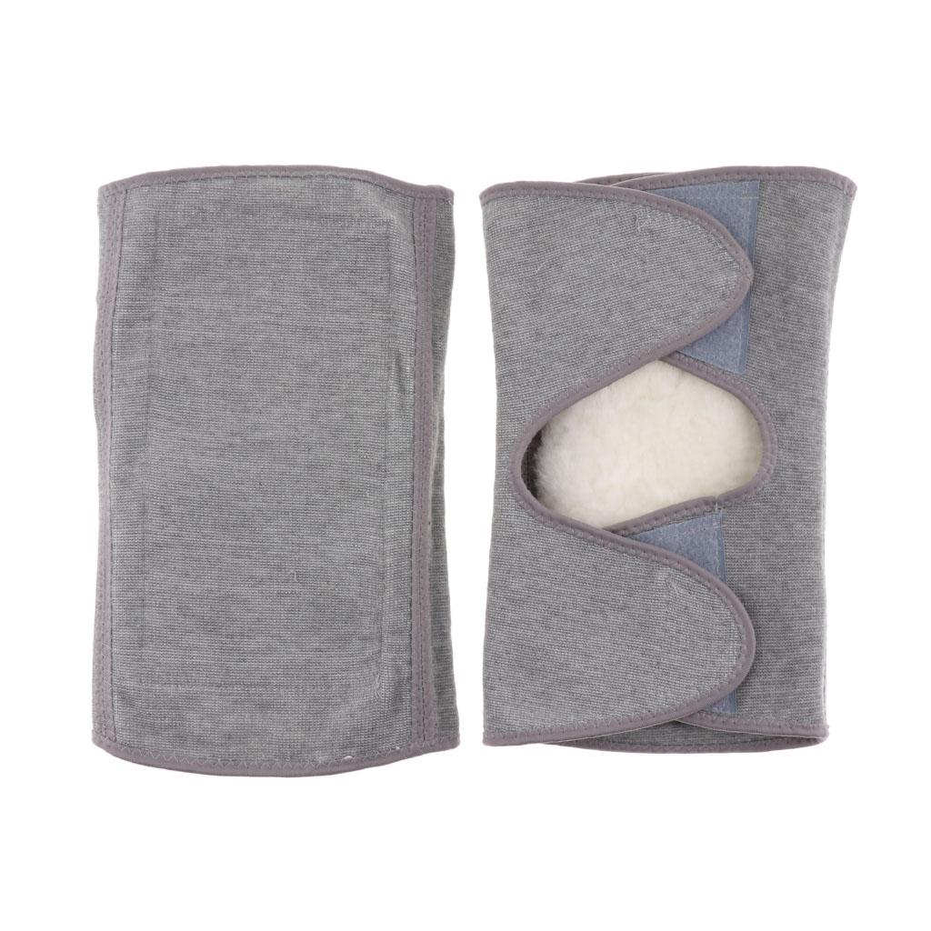 Fleece Thicken Leg Warmers Knee Protector Sleeve Guard Kneepads for Arthritis Joint Pain for Elderly,Keep Warm In Cold Weather