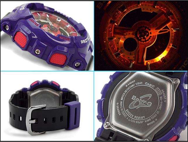 Đông hồ Casio Baby-G Nữ điện tử dây nhựa BA-110NC-6ADR