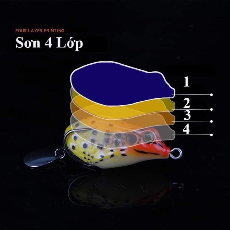 mồi nhái giả câu lure cá lóc - mồi nhái giả super frog đồ câu FISHING_HD