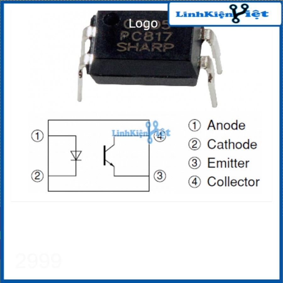 ic so quang so sánh PC817 5V 5mA DIP