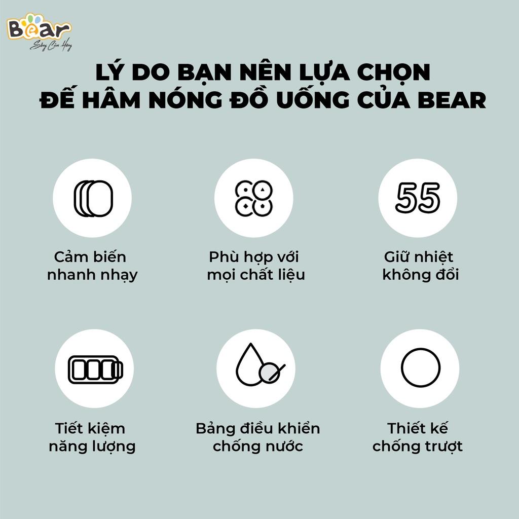 Đế Làm Nóng Đồ Uống Bear Hâm Trà, Hâm Sữa Nhanh, Vật Liệu An Toàn Tiết Kiệm - C16J5 - Hàng Chính Hãng Bảo hành 18 Tháng