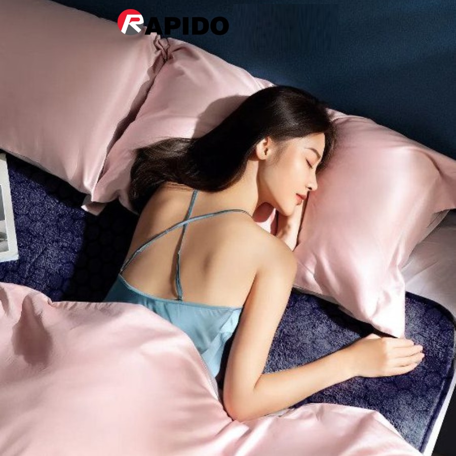 Đệm điện nhung Rapido REB-60SB cao cấp, chất liệu nhung, công suất 60W - Hàng chính hãng