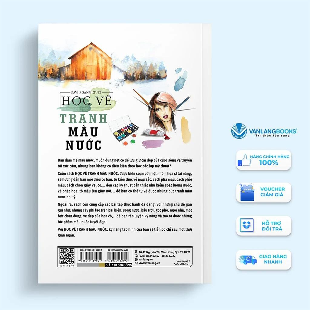 Combo 3 Cuốn Bí Quyết Vẽ Màu Nước + Vẽ Màu Nước Cho Người Mới Bắt Đầu + Học Vẽ Tranh Màu Nước - Vanlangbooks