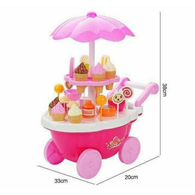 Xe đẩy bán kem , xe kem