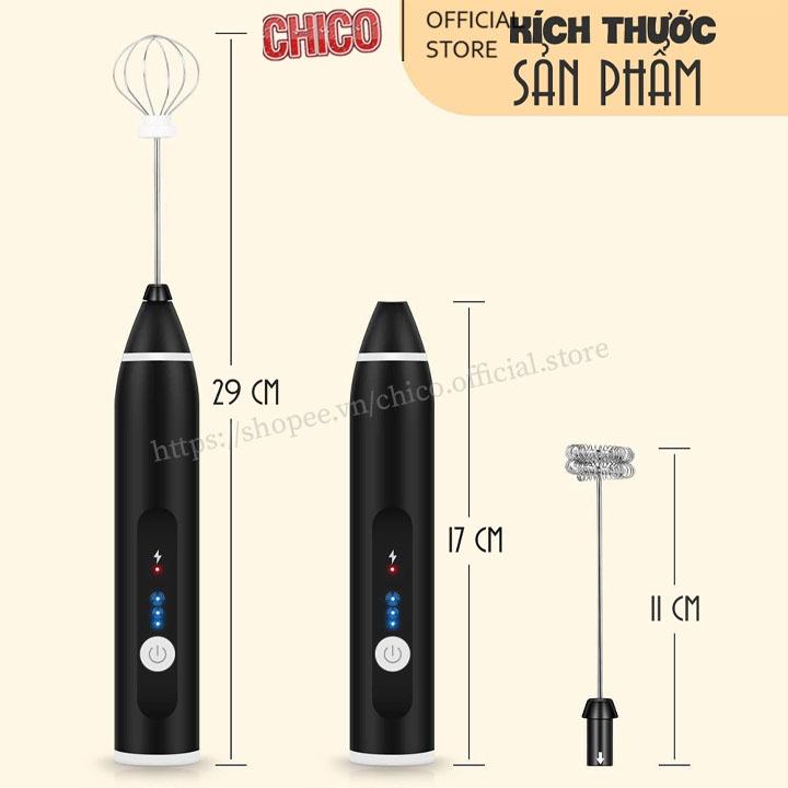 Máy đánh trứng, Tạo bọt cafe, Đánh kem bông.Đánh trứng 3 cấp độ sạc điện mini cầm tay cao cấp