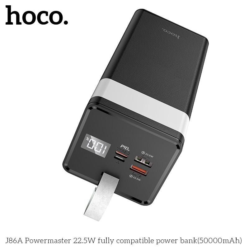 Sạc dự phòng nhanh 40.000, 50.000, 60.000 mAh Hoco J86/J86A/J86B 22.5W có đèn LED hàng chính hãng - 50000