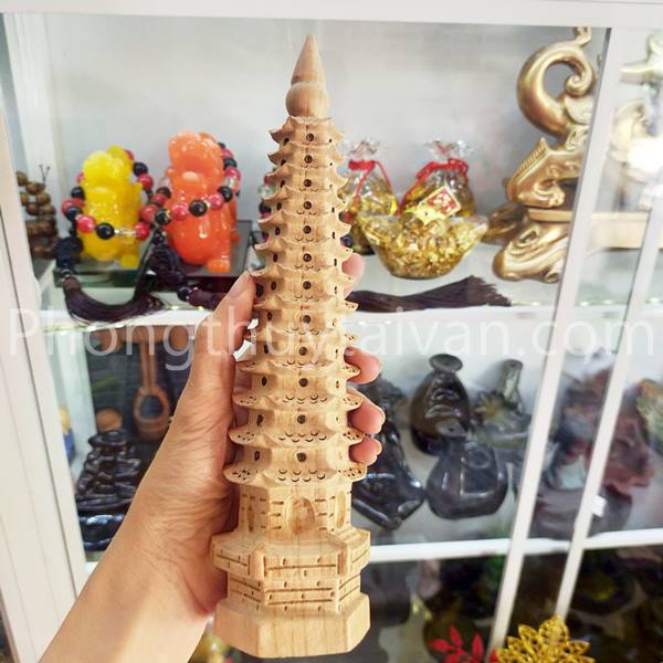 Tháp Văn Xương gỗ ĐÀO 7,9,13 tầng phong thủy