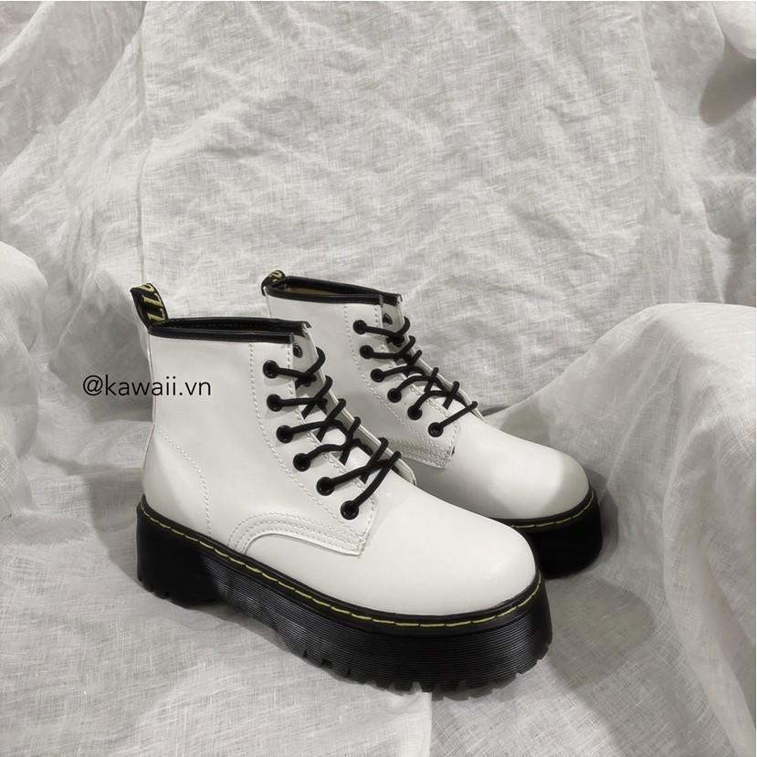  HIGH BOOTS (Phiên bản Đen & Trắng ) - CỔ CAO ĐẾ DÀY 5CM CAO CẤP ( Ảnh thật shop tự chụp )