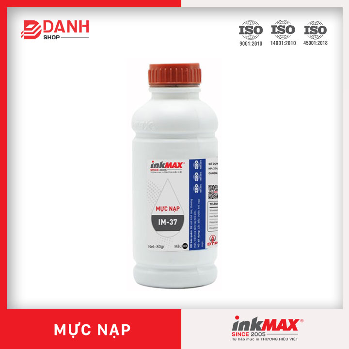 COMBO 5 BÌNH- Mực nạp/ đổ InkMAX IM37 chuyên nạp các dòng HP 35A, 36A, 78A, 83A, 85A, 88A. – Canon LBP CRG 312, 325, 328, 327, 26a, 48a, 79a, 76a, 337-HÀNG CHÍNH HÃNG