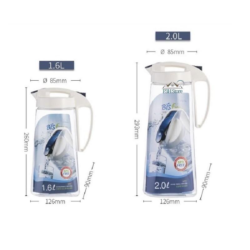 Bình nước Lock&amp;Lock nhựa Tritan Bisfree One Touch dung tích 1.6L/2L ABF631 ABF632