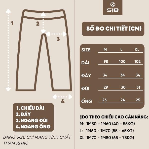 Quần dài ống rộng SIB Clothing rút ống hoạ tiết bò sữa SIB005