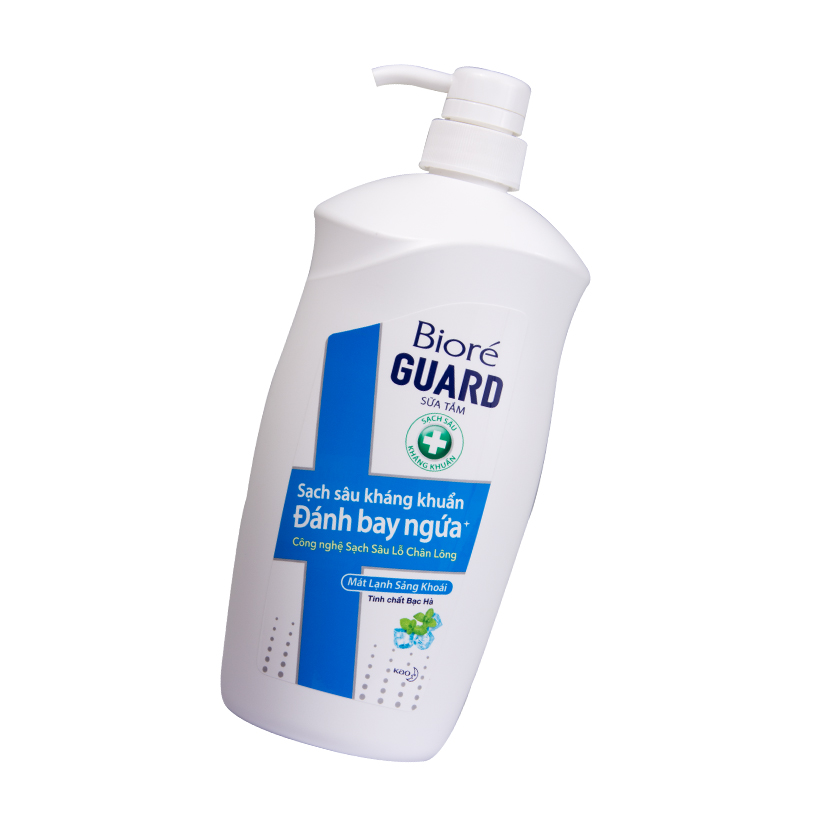 Sữa Tắm Sạch Sâu Kháng Khuẩn Mát Lạnh Sảng Khoái BiorE Guard 800g