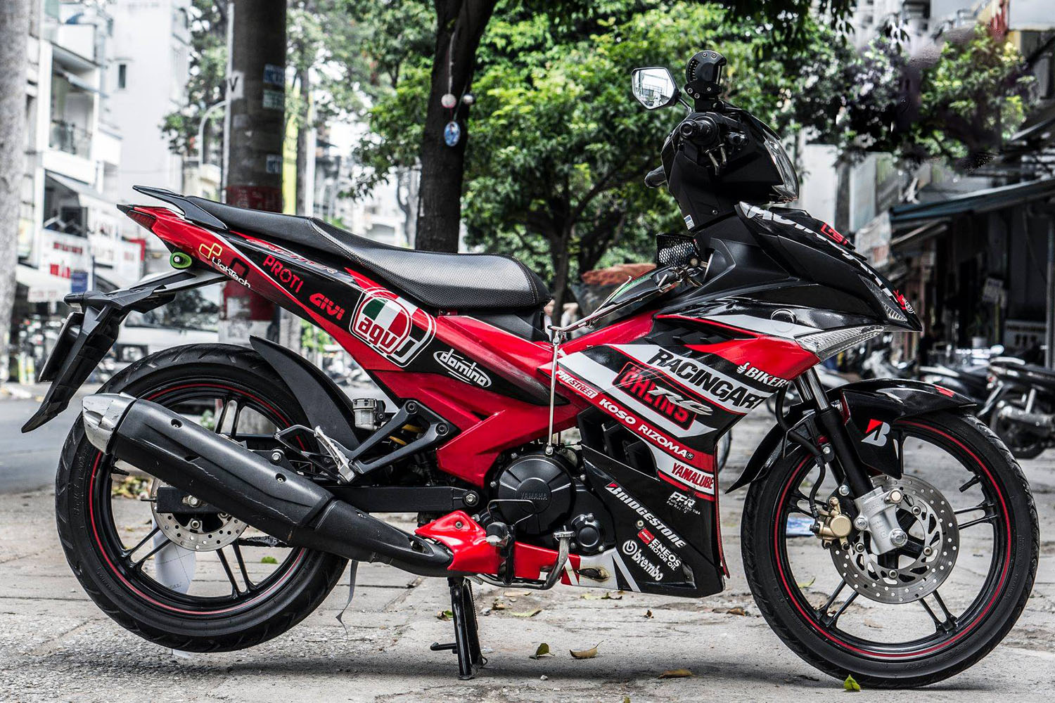 [Tem đẹp xịn] Tem trùm Exciter 150 Red Racing Art