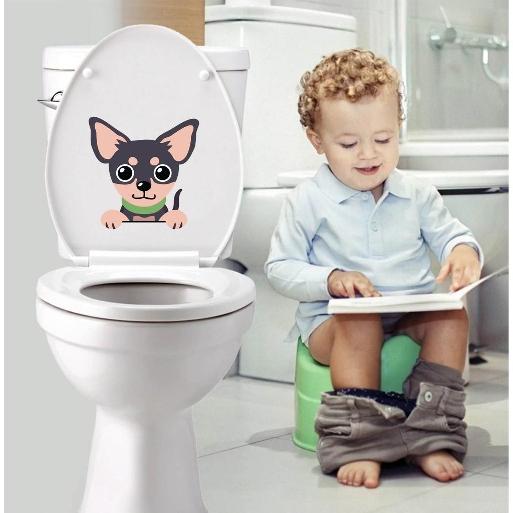 - Miếng dán bồn cầu WC trang trí nội thất