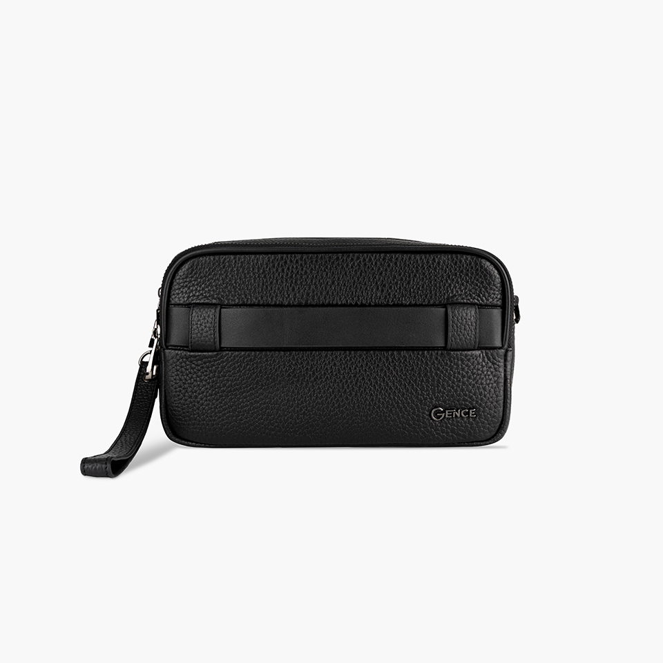 Clutch cầm tay đeo chéo da bò Togo cao cấp RB08 khóa vân tay &amp; khóa số