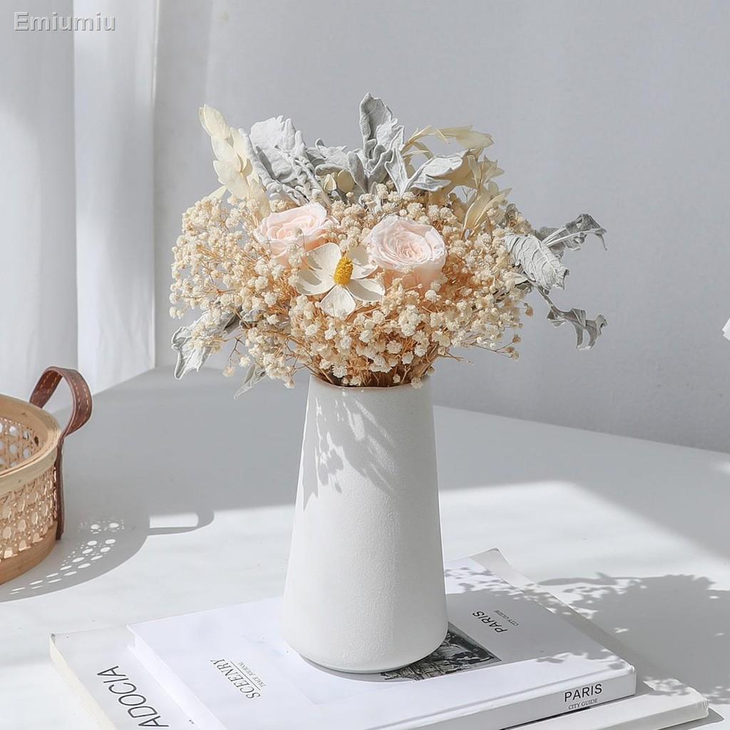 ☋♞Hoa tươi Tự làm hoa hồng bất tử khô gypsophila
