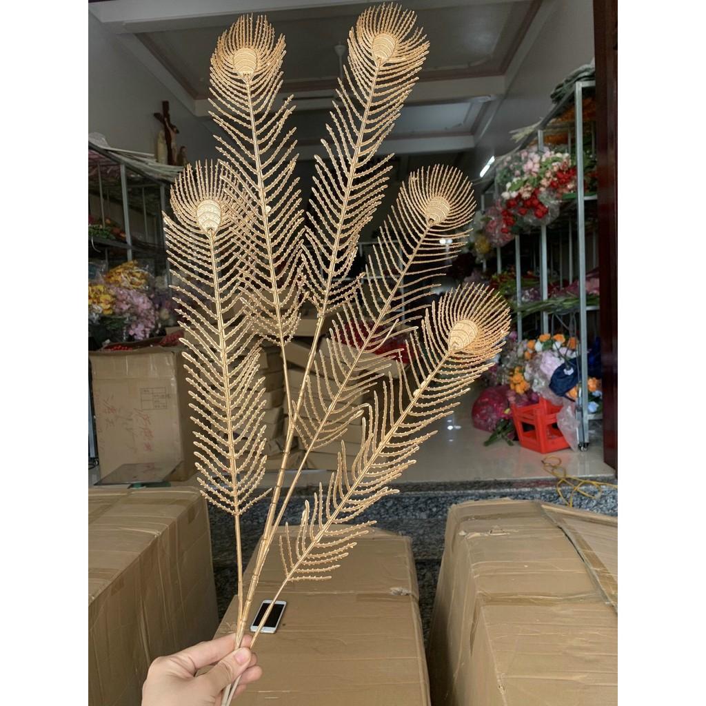 Cành Rẻ Quạt, Đuôi Công nhũ vàng ,Cành đào đông đỏ cành quả cherry trang trí nội thất