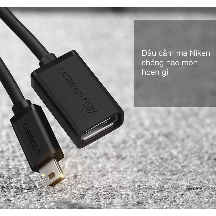Cáp OTG Mini USB 2.0 UGREEN US249 10383 - Hàng chính hãng