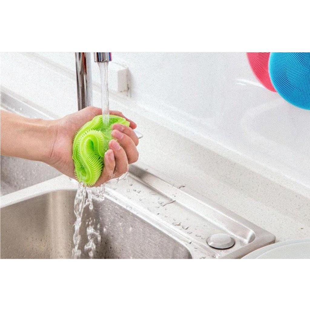 Miếng rửa chén silicon - giao màu ngẫu nhiên