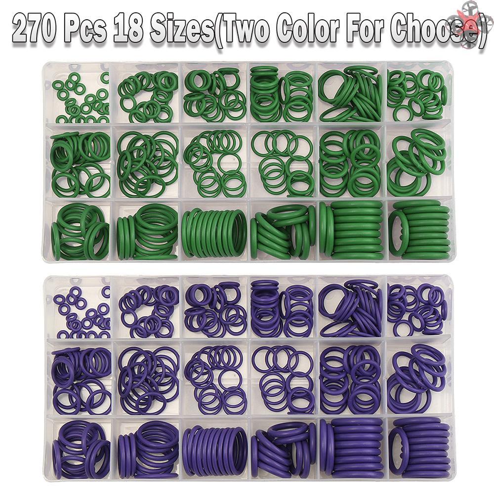 Hộp 270 Vòng Đệm Cao Su R134A Cho Máy Điều Hòa Xe Hơi