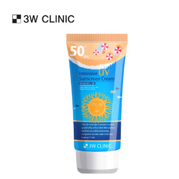 Kem Chống Nắng đi biển 3W Clinic Sunscreen dành cho mọi loại da SPF50 PA+++ Hàn Quốc 70ml