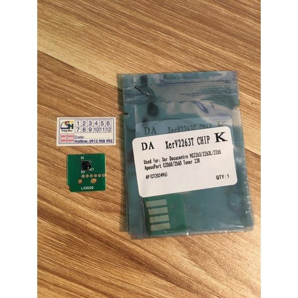 Chíp mực Fuji Xerox DC - V C2260/2263/2265 - C/K/M/Y Xanh - Đỏ - Vàng - Đen