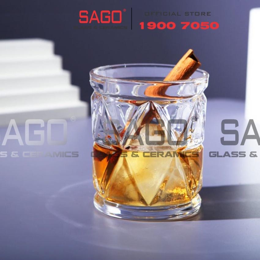 Ly Thủy Tinh Vintage Rock Glass 340ml | Thủy Tinh Cao Cấp