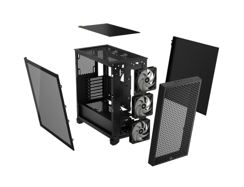 Vỏ Case Corsair 3000D RGB Airflow Mid Tower BLACK/White CC9011255-WW/CC9011256-WW - Hàng Chính Hãng