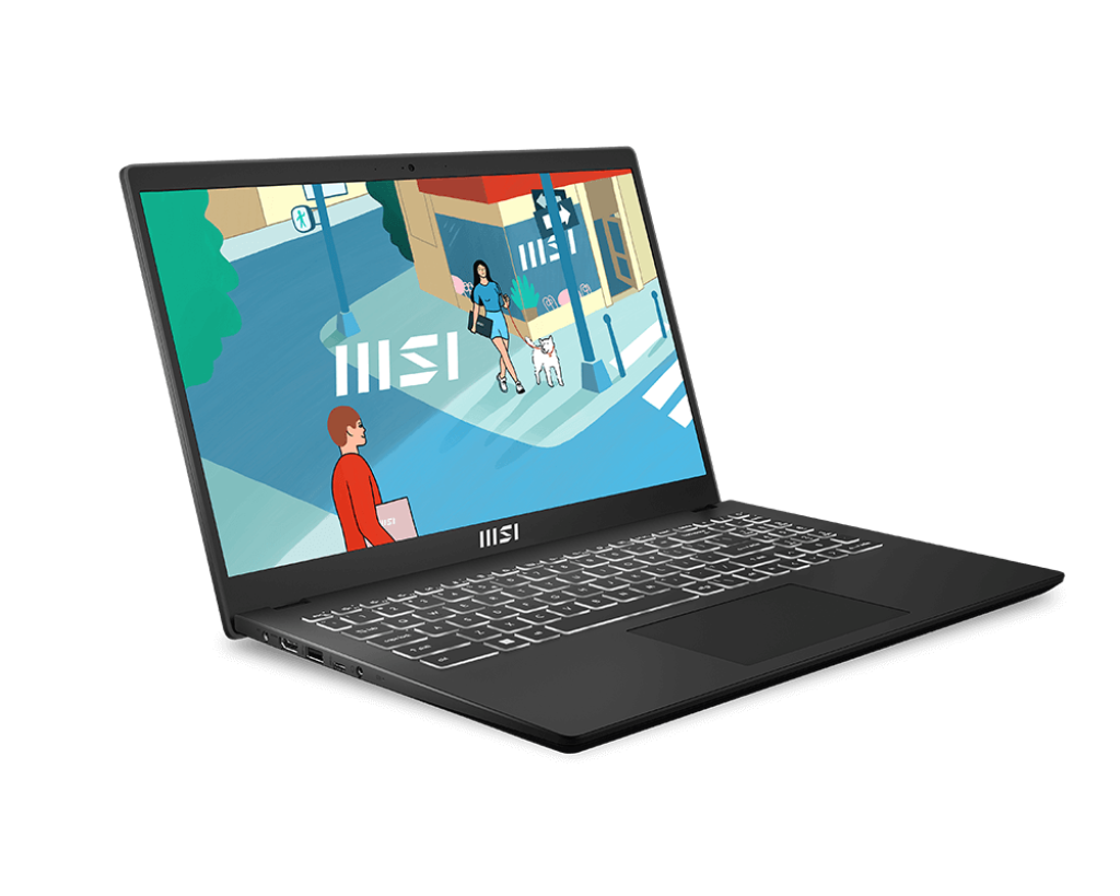 Laptop MSI Modern 15 B13M-297VN (Intel Core i7-1355U | 16GB | 512GB | Intel Iris Xe | 15.6 inch FHD | Win 11 | Đen) - Hàng Chính Hãng