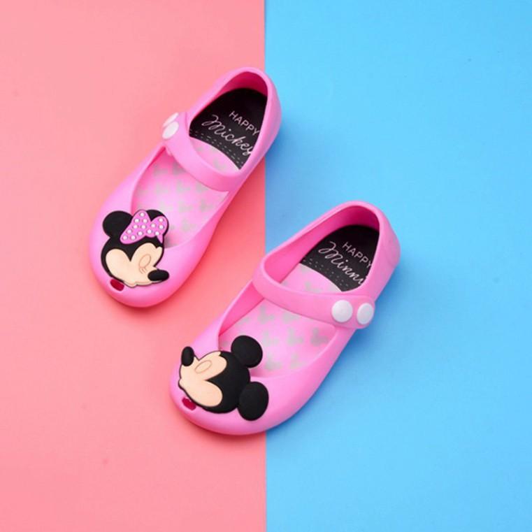 Giày Sandal Hình Chuột Mickey Cho Bé Gái