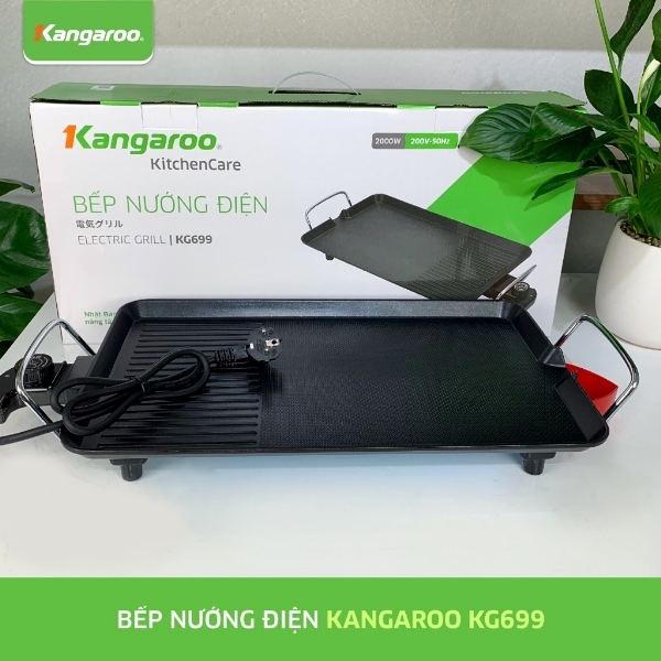 Bếp Nướng Điện Kangaroo KG699 Công suất 2000W - Hàng chính hãng bảo hành 12 tháng