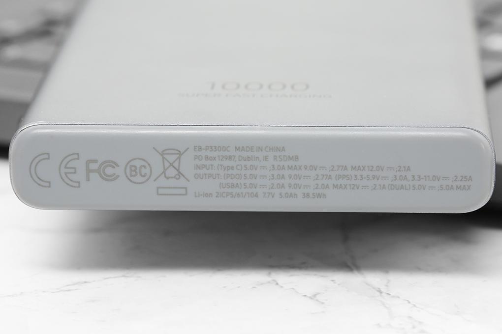 Pin sạc dự phòng Polymer 10.000 mAh Type C PD Samsung EB-P3300 - Hàng chính hãng