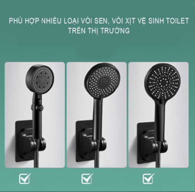 Gác sen dán dường nhỏ gọn cao cấp-Huy Tưởng-Màu Đen