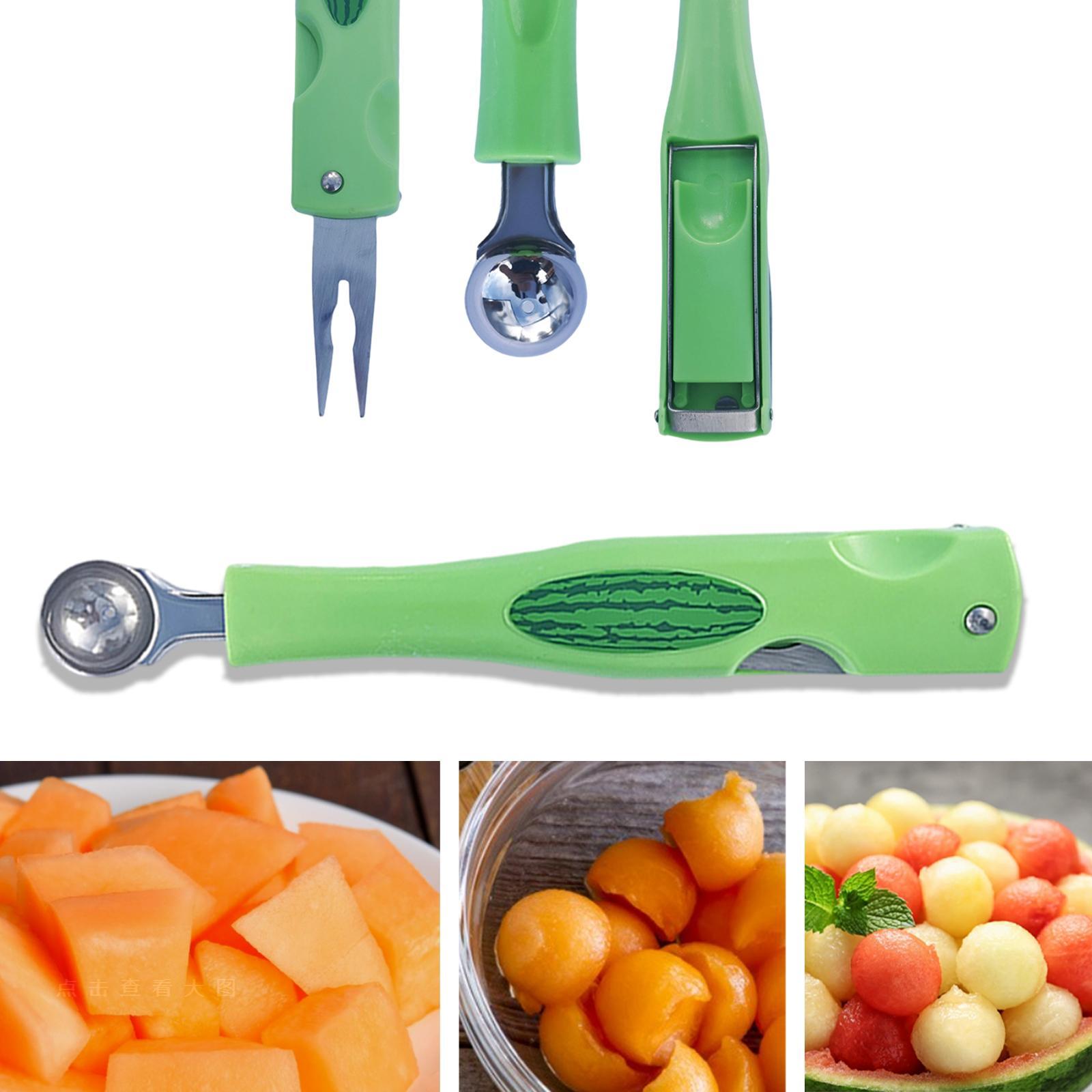 3 in 1 Watermelon Slicer Cutter Watermelon CutterFruit Scooper Tool