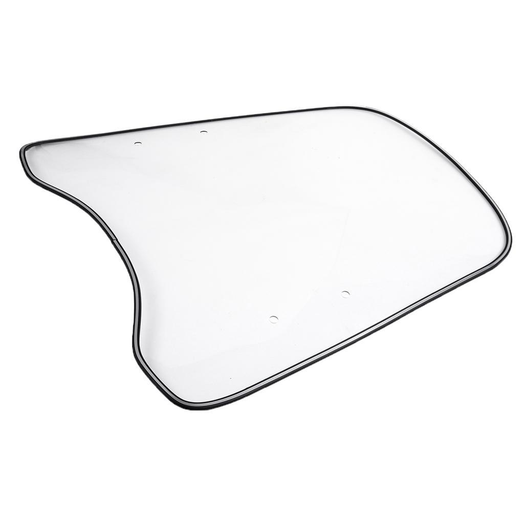 2 Pieces Clear Front Windshield for Motorcycle Motocross Scooter