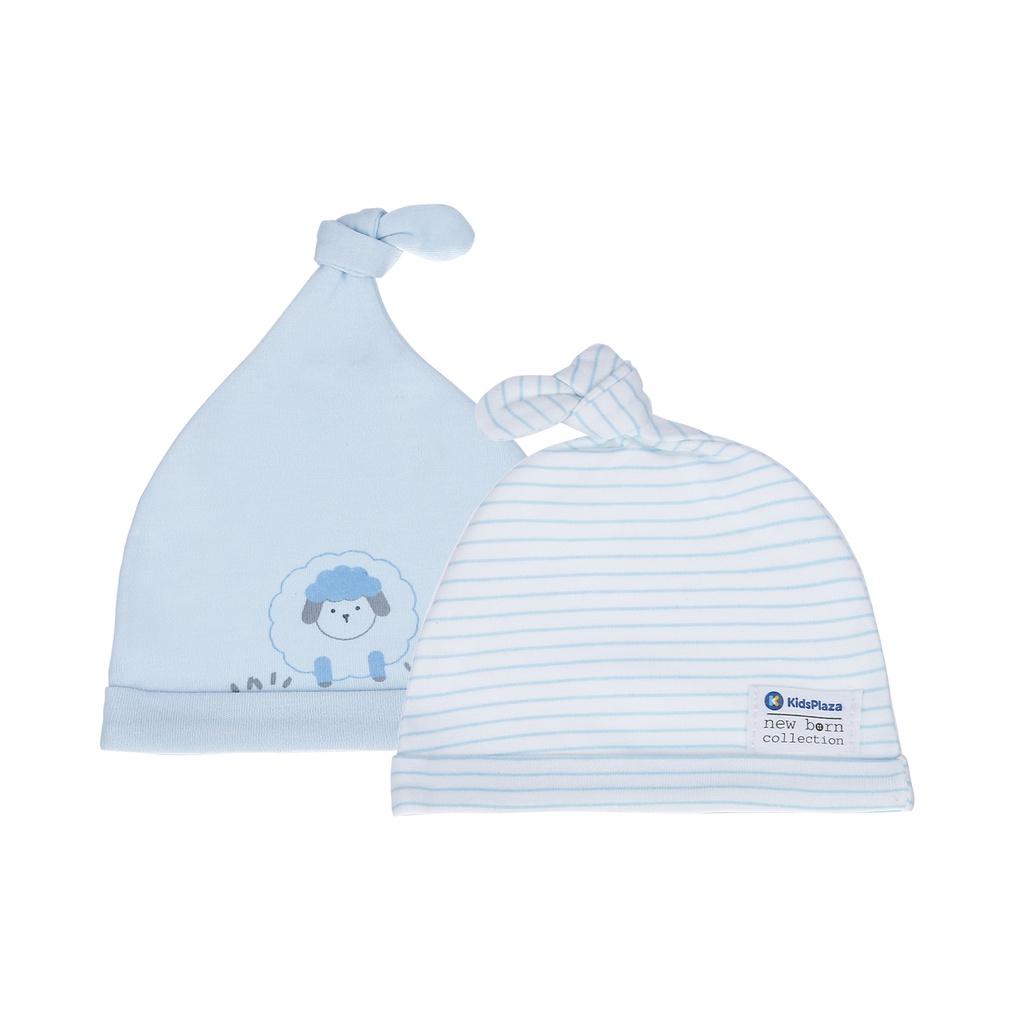 Set 2 mũ chóp sơ sinh cotton Kids Plaza BA21 (nhiều mẫu