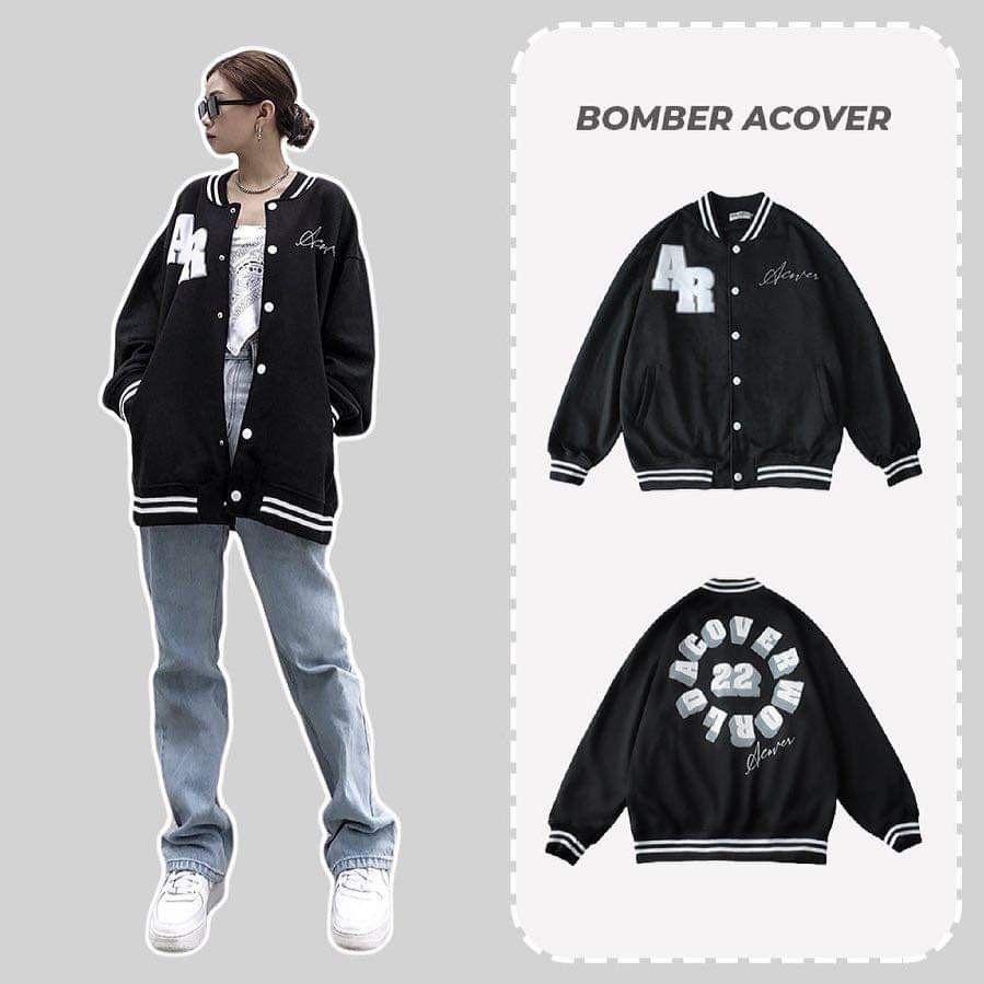 Áo Khoác Bomber Nỉ Sành Điệu Acover Knn28