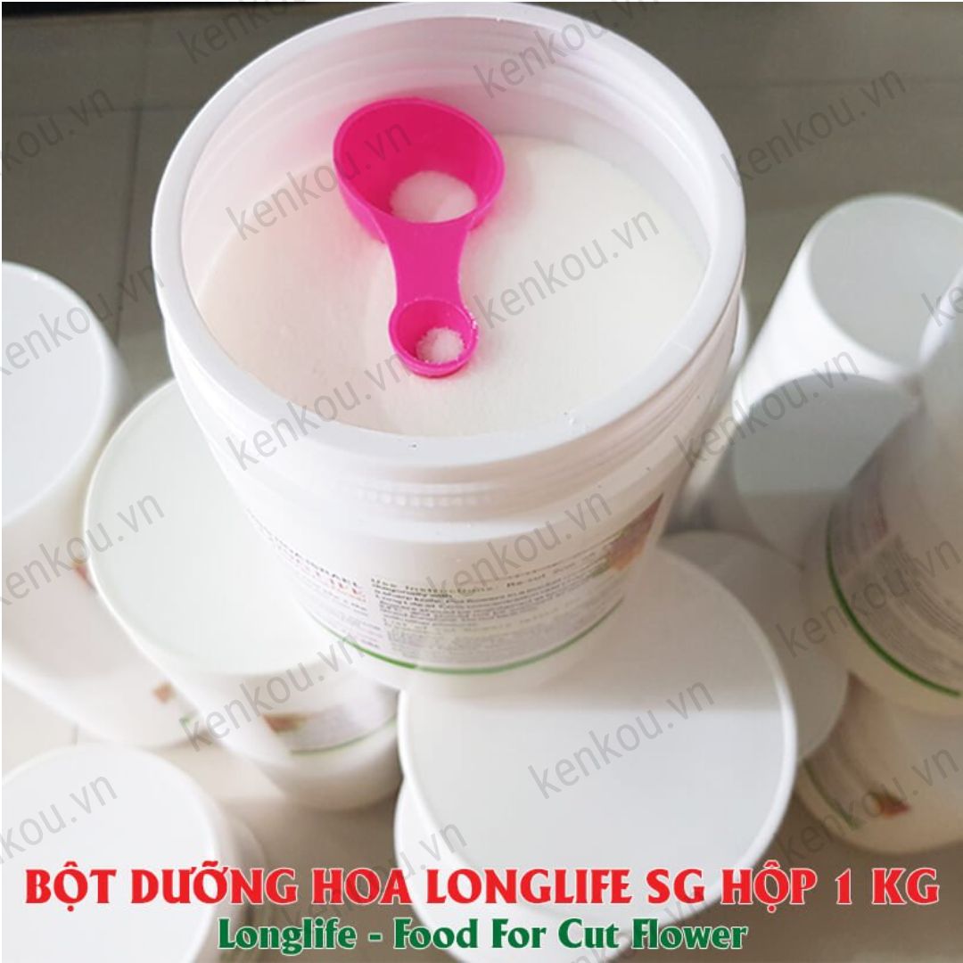 Dưỡng hoa tươi lâu Lọ 1kg hiệu Long life Israel dưỡng hoa tươi dùng cho shop hoa