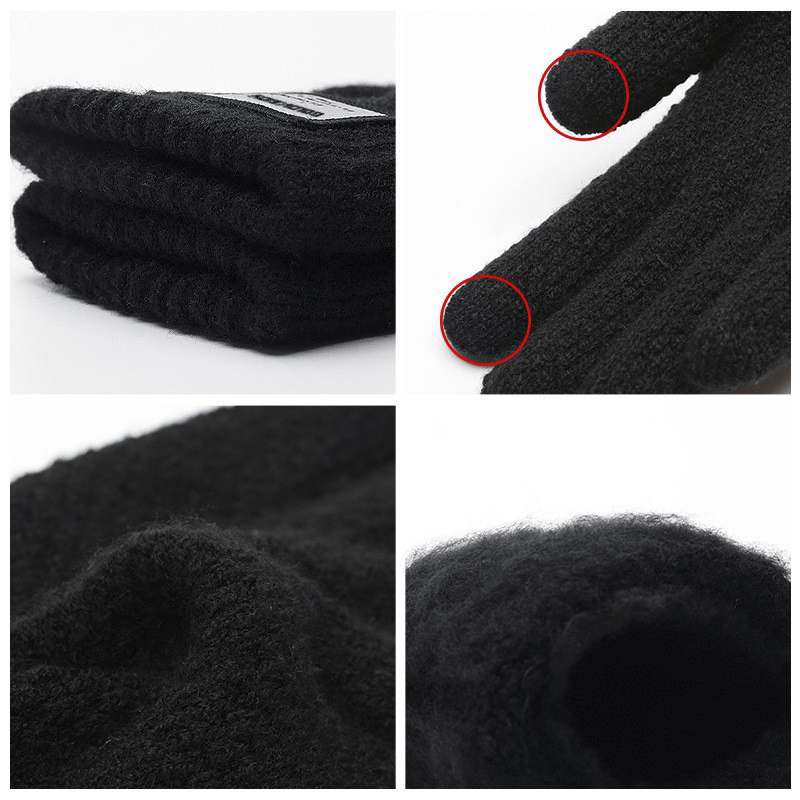 Găng tay len cảm ứng giữ ấm mùa đông nam, nữ unisex chất len cao cấp mềm mịn Golovejoy DZ02