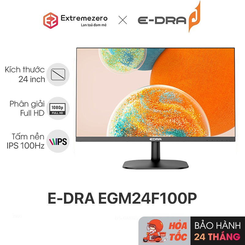 Màn hình máy tính gaming E-Dra EGM24F100P 24 inch FullHD 100hz - Hàng chính hãng