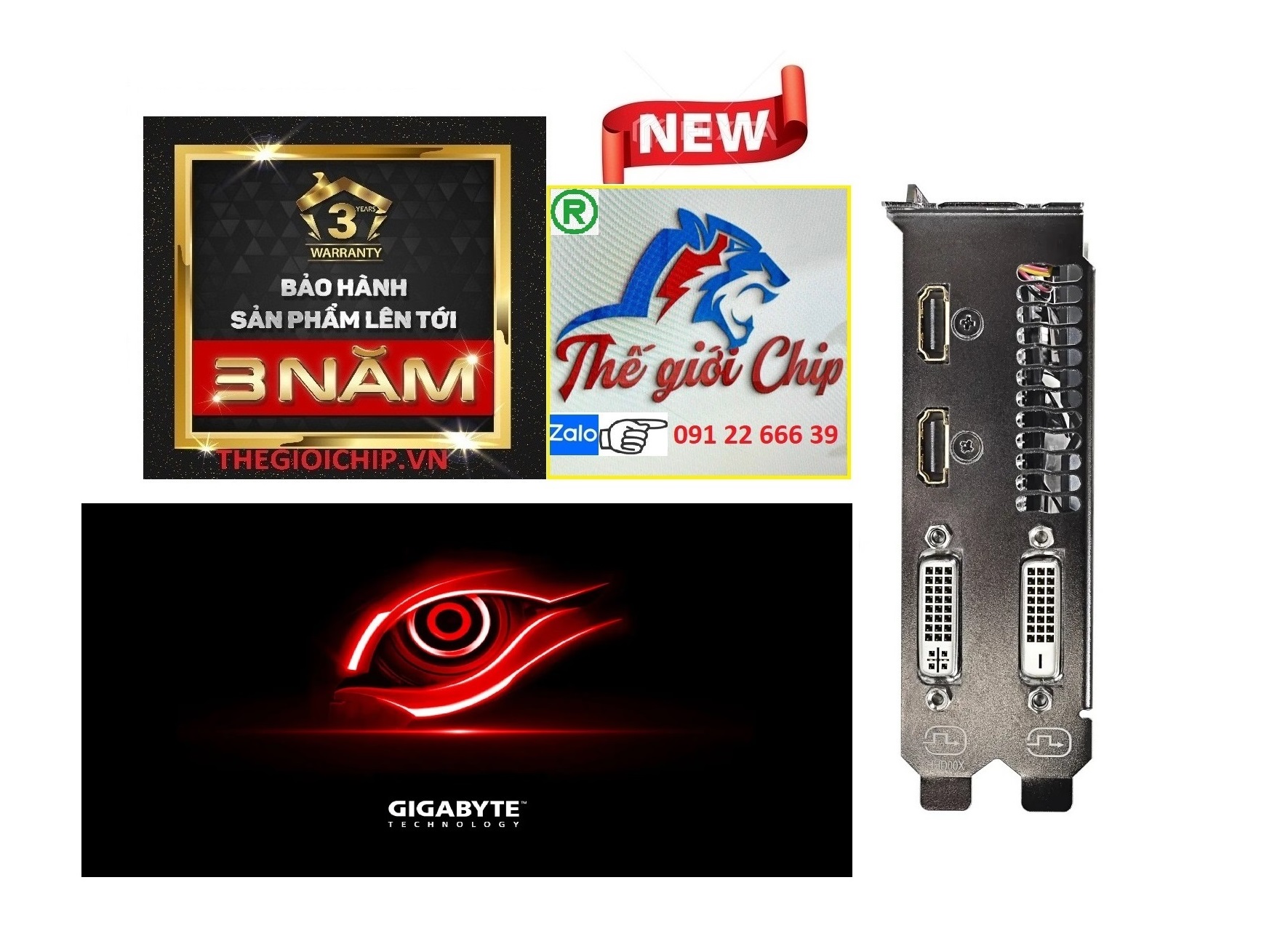 VGA GIGABYTE NVIDIA GeForce GTX 750OC 2GB - HÀNG CHÍNH HÃNG