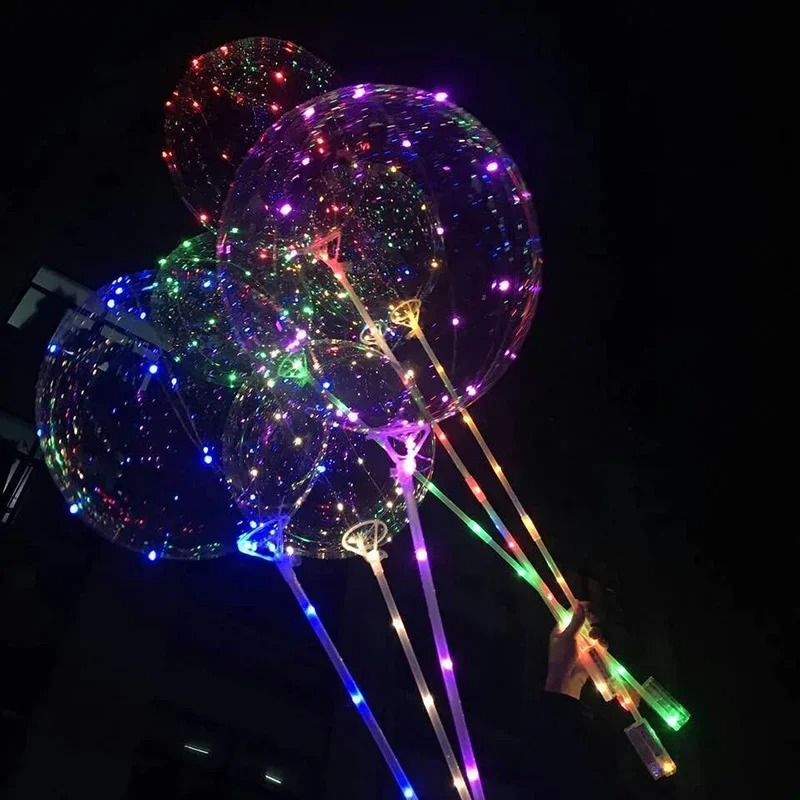 Bóng Galaxy tặng Đèn Led+ Gậy + Pin (hàng loại 1 siêu dày, siêu an toàn)