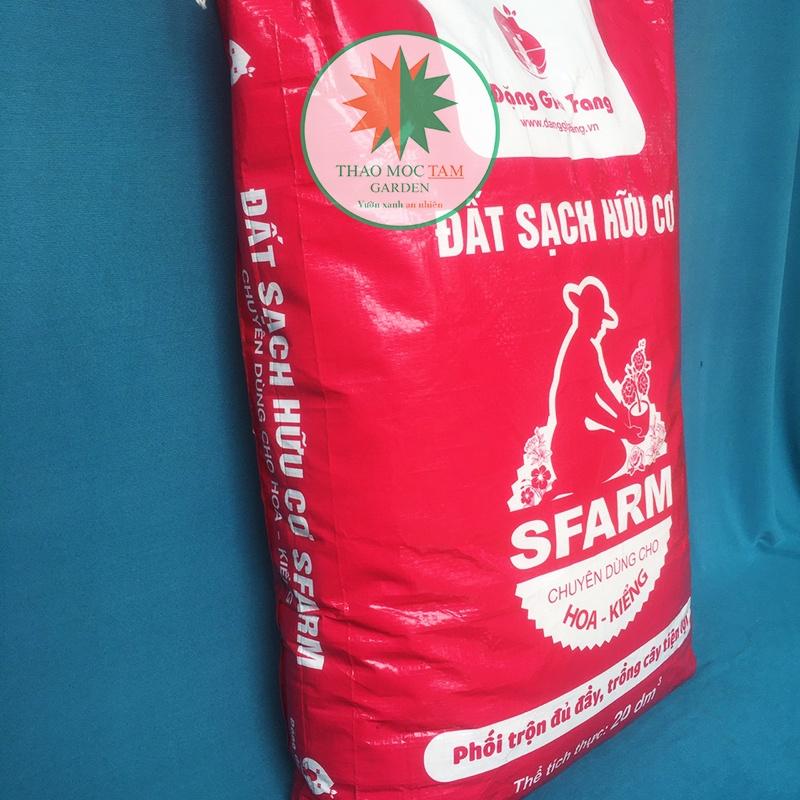 Đất Sạch Hữu Cơ Trồng Hoa, Cây Kiểng SFARM Bao 20dm3 – Dinh dưỡng đủ đầy trồng cây tiện lợi