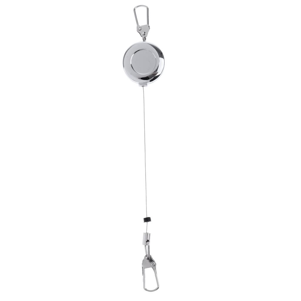 Fly Fishing Retractable Zinger Reel Cord Retractor Fishing Tools Key Chain