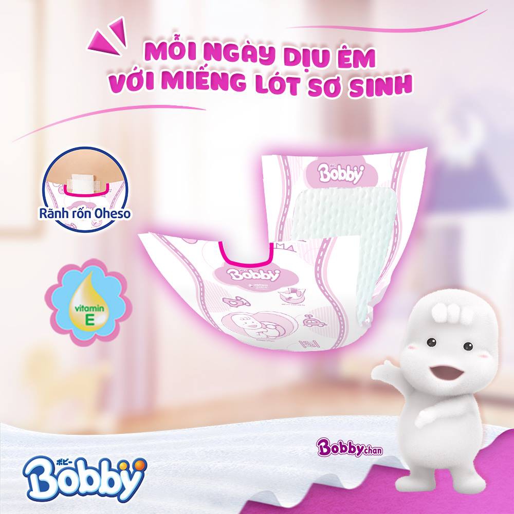 Tã Giấy Newborn 2 Bobby 40 Miếng/ 60 Miếng
