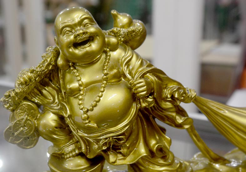 Tượng ngài Di Lặc Bồ Tát kéo bao ngang 30cm-Nhiều mẫu